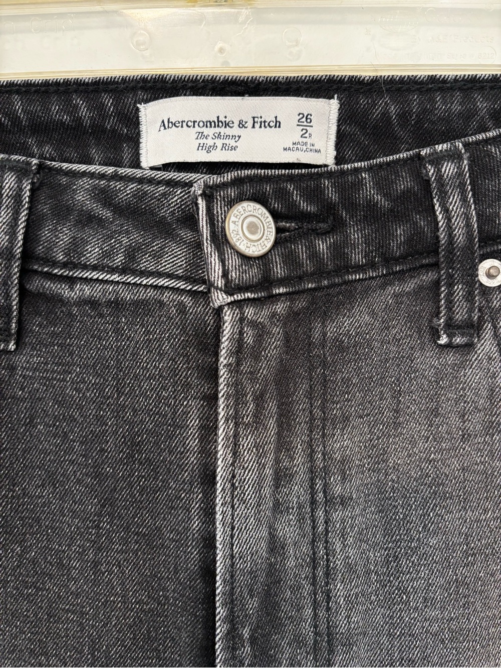 Abercrombie & Fitch Two-Tone Black and Gray Skinny Jeans - Picture 3 of 3